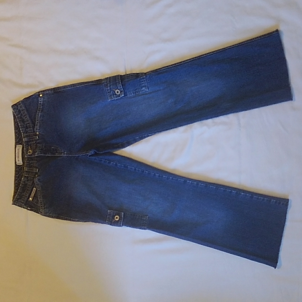 Vintage Hydraulic Denim Blue Jean Cargo Cutoff Jeans 5/6